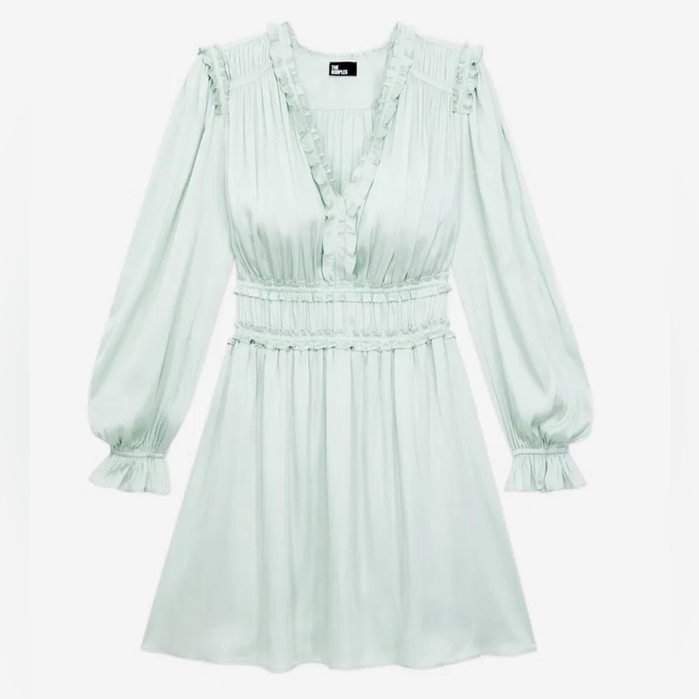 NWT! The Kooples Elegant Mint Green Women's Dress, Size 1 - Picture 4 of 16